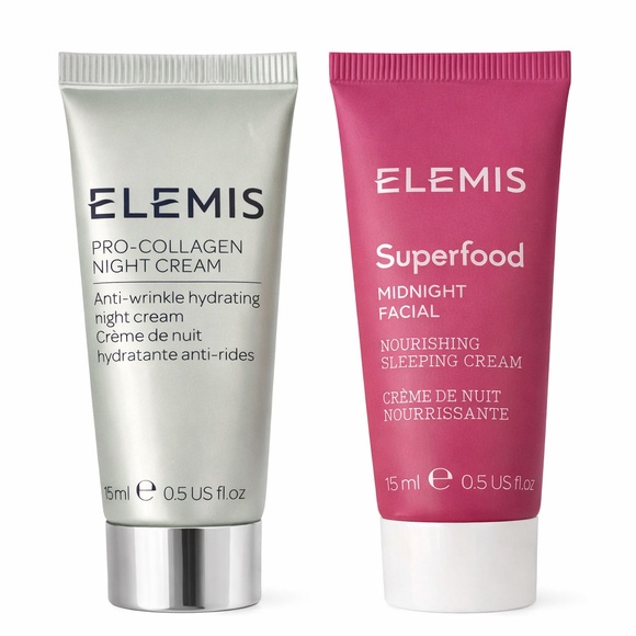 ✨ ELEMIS Night Cream Duo – Pro-Collagen + Superfood Midnight Facial ✨